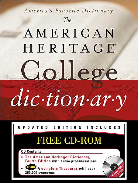 American Heritage College Dictionary, with CD-ROM