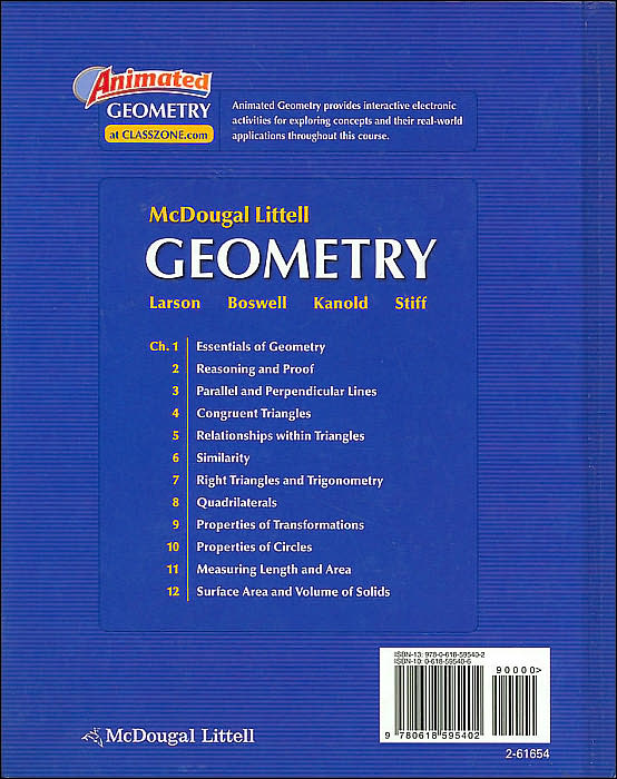 McDougal Littell High School Math: Students Edition Geometry 2007