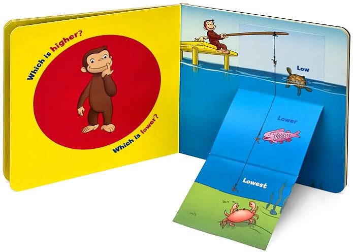Curious George Bigger and Smaller (CGTV Fold-Out Pages Board Book)