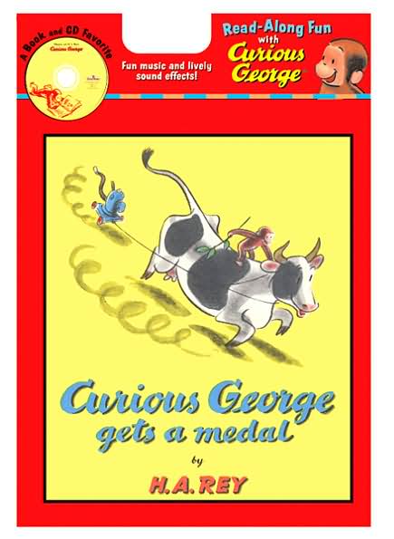 Curious George Gets a Medal Book & CD