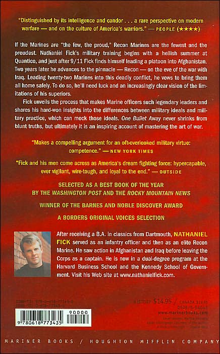 One Bullet Away: The Making of a Marine Officer