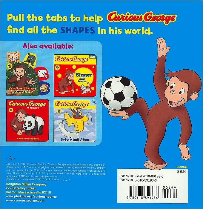 Curious George Shapes (CGTV Pull Tab Board Book)