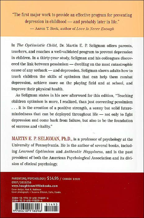 The Optimistic Child: A Proven Program to Safeguard Children Against Depression and Build Lifelong Resilience