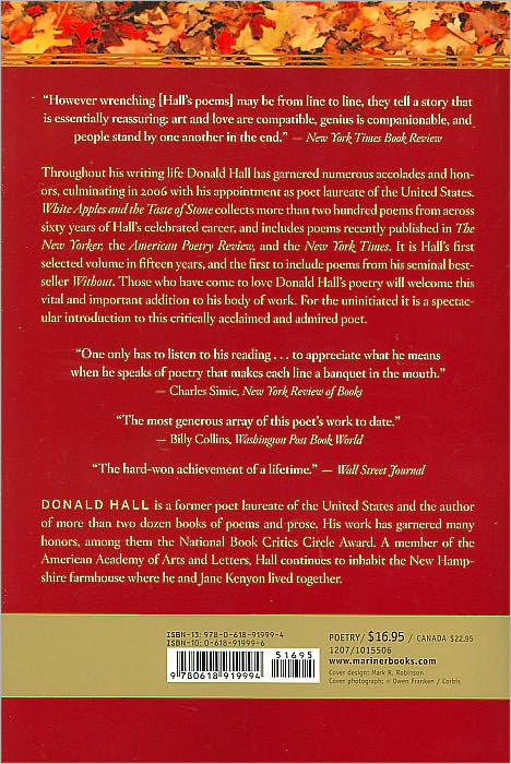 White Apples and the Taste of Stone: Selected Poems 1946-2006