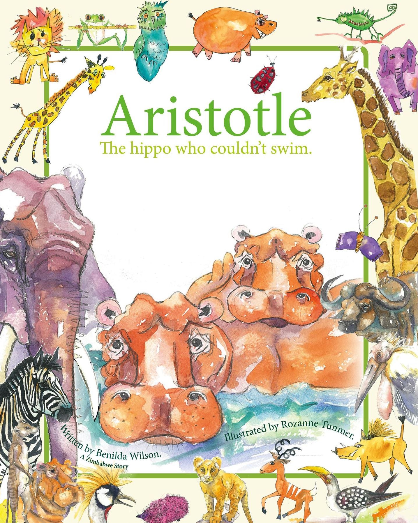 Aristotle the hippo who couldn't swim.