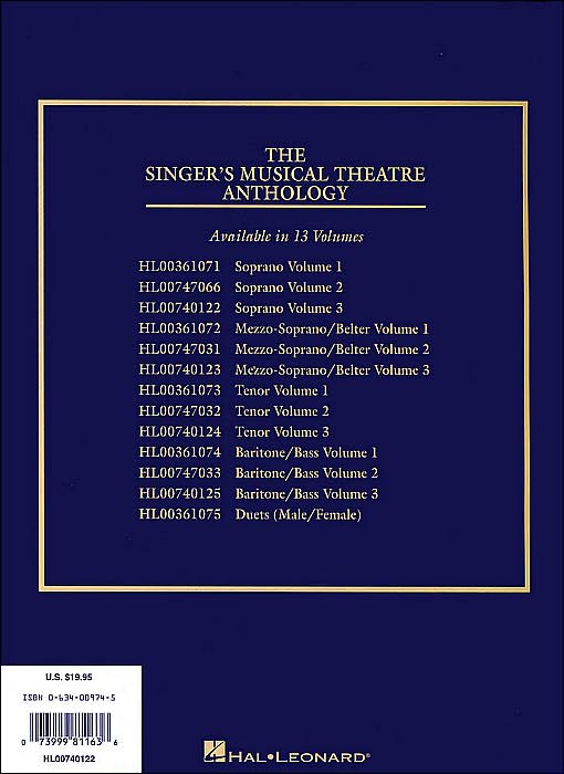 The Singer's Musical Theatre Anthology - Volume 3: Soprano Book Only