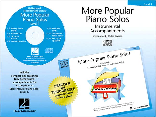 More Popular Piano Solos - Level 1 - CD: CD Accompaniments Hal Leonard Student Piano Library