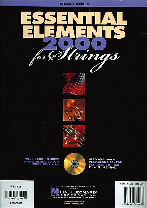 Essential Elements for Strings - Book 2 with EEi: Viola