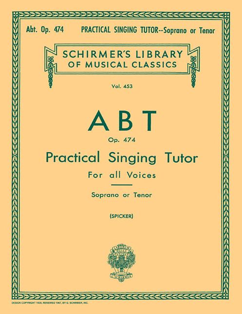 Practical Singing Tutor, Op. 474: Voice Technique
