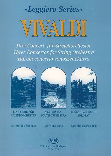 3 Concertos for String Orchestra - RV115, RV144, RV161: Score and Parts