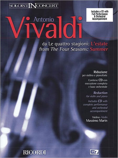Concerto in G Minor "L'estate" (Summer) from The Four Seasons RV315, Op.8 No.2: Critical Edition Violin and Piano Reduction
