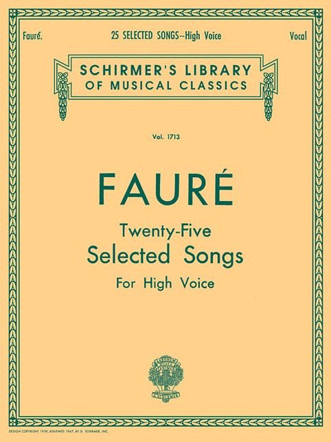 25 Selected Songs: High Voice