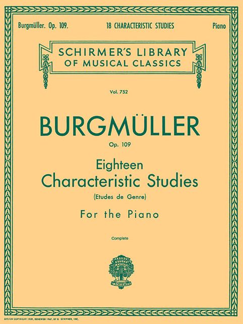 18 Characteristic Studies, Op. 109: Piano Solo