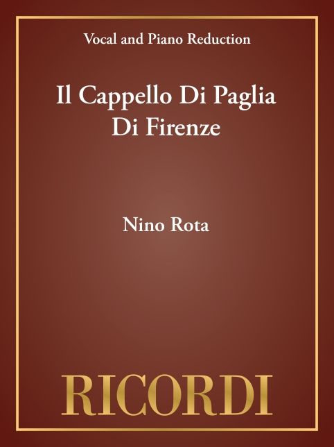 Il Cappello Di Paglia Di Firenze: Vocal Score