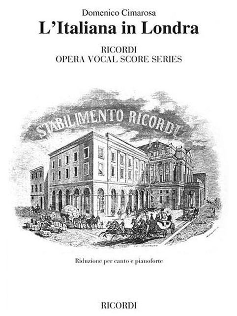 L'italiana in Londra: Vocal Score