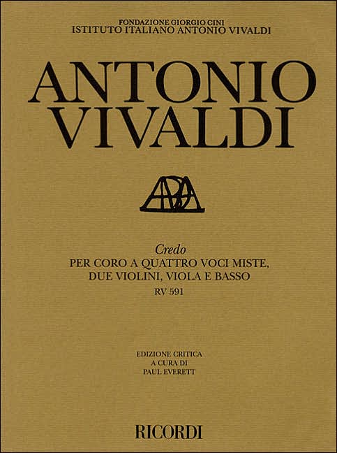 Credo RV591: Critical Edition Score