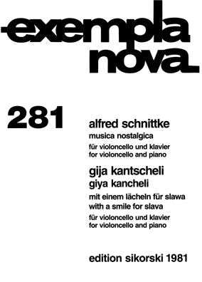 Alfred Schnittke - Musica Nostalgica and Giya Kancheli - With a Smile for Slava: for Cello and Piano