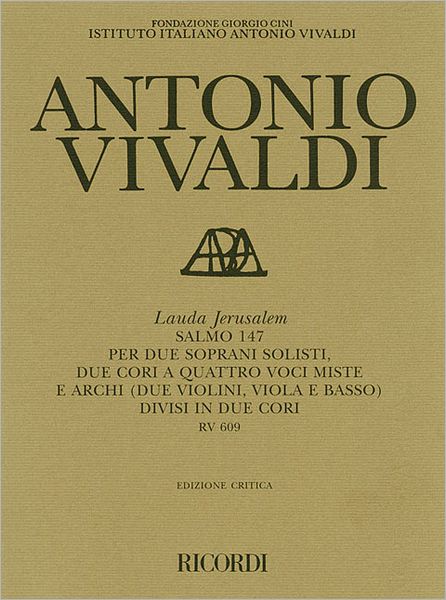 Antonio Vivaldi - Lauda Jerusalem: (Psalm 147) RV 608