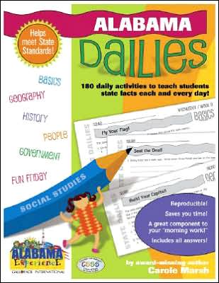 Alabama Dailies: 180 Daily Activities to Teach Students State Facts Each and Every Day!