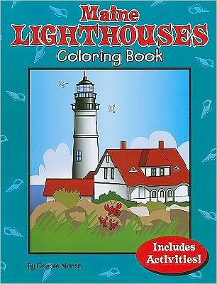 Maine Lighthouses Coloring and Activity Book