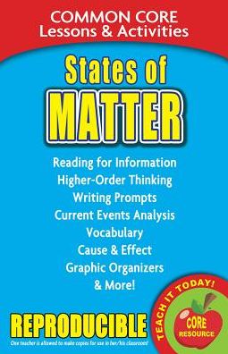 States of Matter Common Core Lessons & Activities