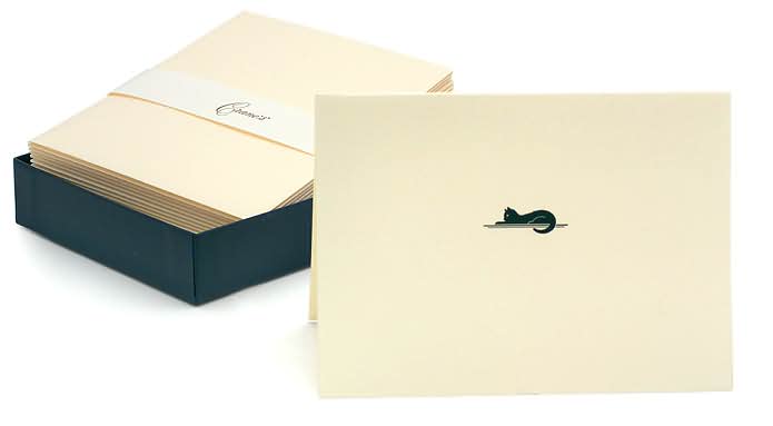Embossed Cat Boxed Cards