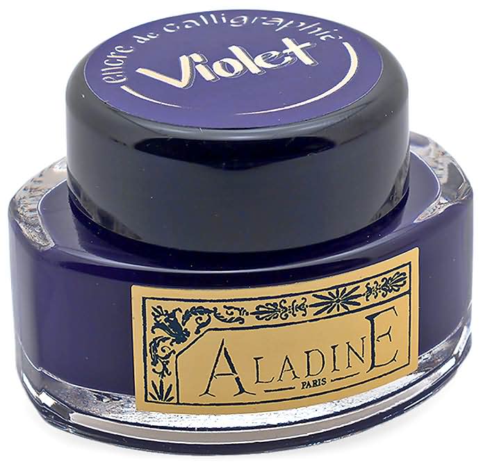 Ink Calligraphy Violet
