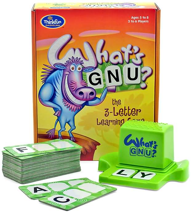 What's Gnu? 3 Letter Learning Game