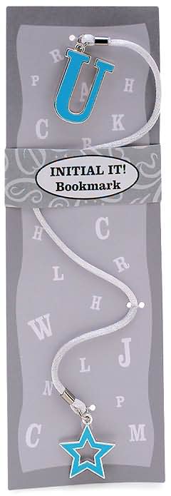 Initial It! Metal Bookmark U
