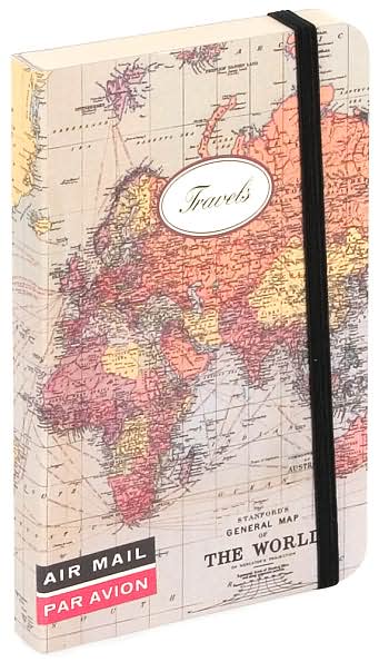 Mini World Map Travel Journal 4x6