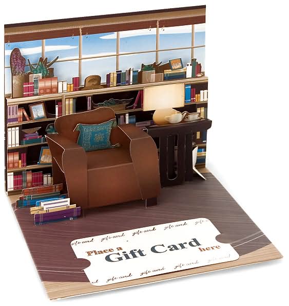 Card Pop Up Home Library Gift Card Holder #100