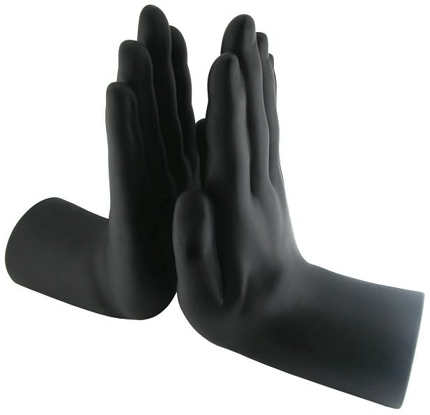 High Five Bookends, Black - Set of 2