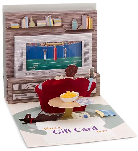 Everyday Treasures Pop up Gift Card Couch Potato 803GCBN