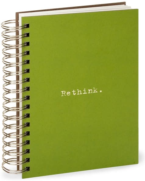 100% Recycled Jumbo Green Rethink Spiral Journal 7x9