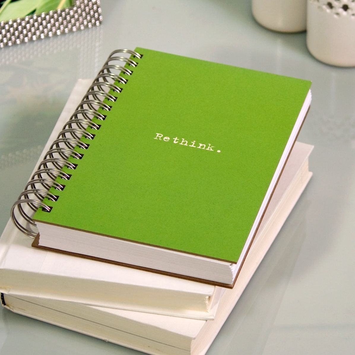 100% Recycled Jumbo Green Rethink Spiral Journal 7x9