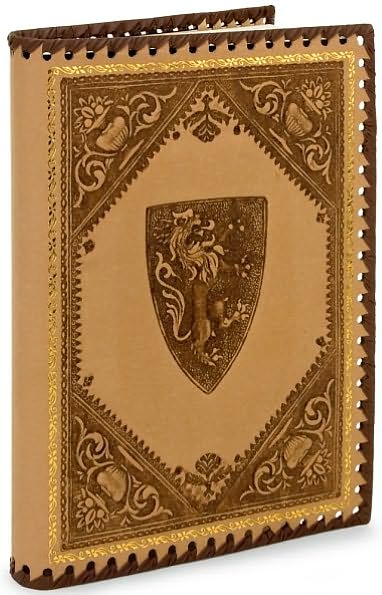 Medici Lions Kraft Recycled Italian Leather Journal (9"x7")