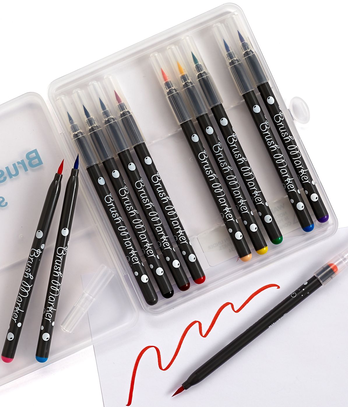 Brush Markers Multi-Colored Set of 12