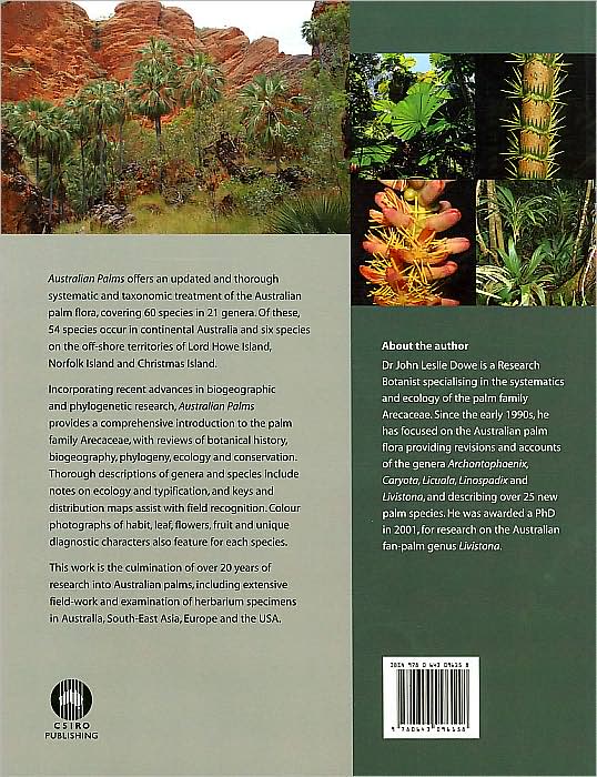 Australian Palms [OP]: Biogeography, Ecology and Systematics