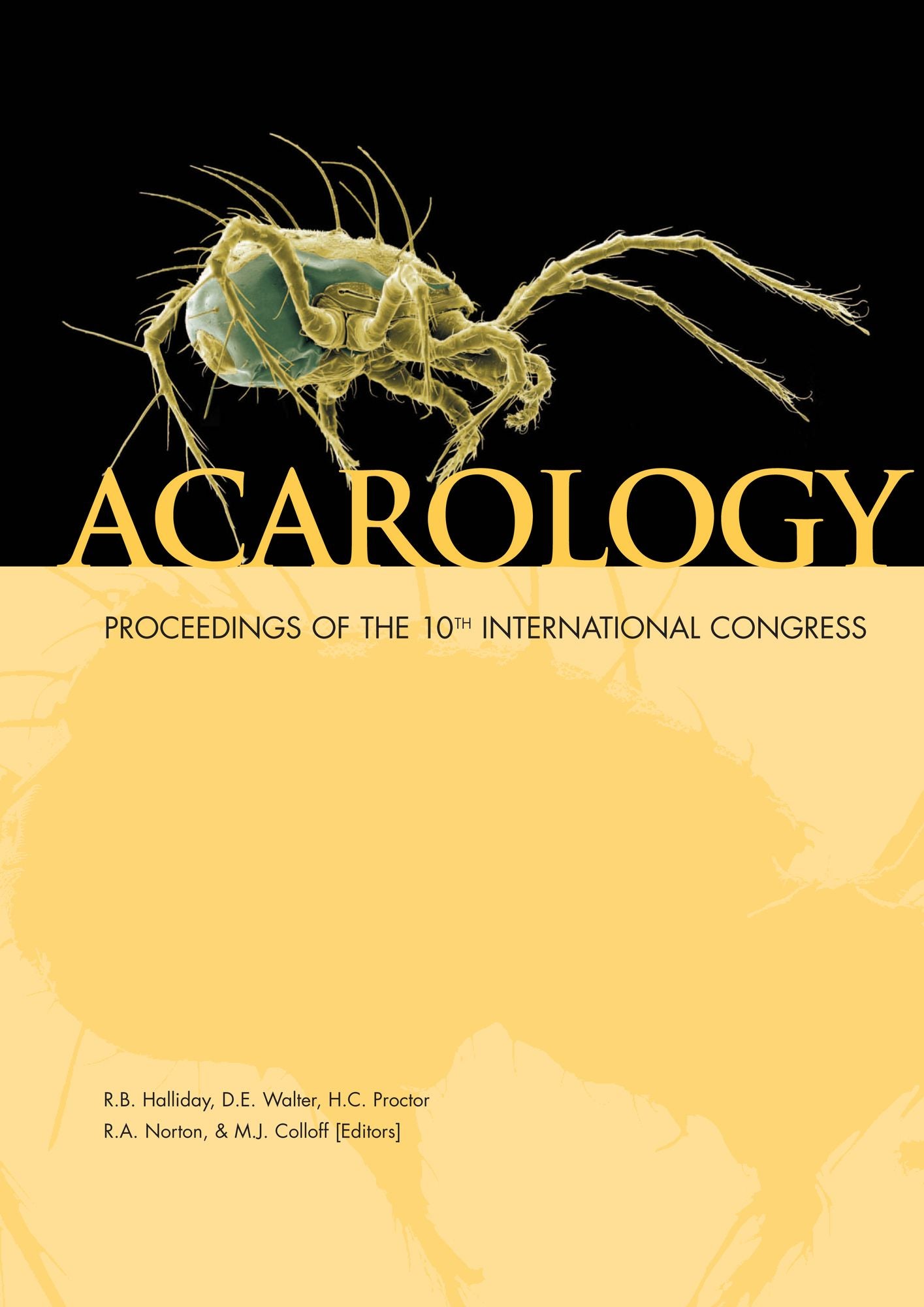 Acarology: Proceedings of the 10th International Congress