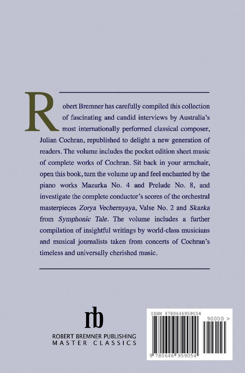 Interviews With Julian Cochran & Pocket Edition Sheet Music: Musician's Armchair Reading