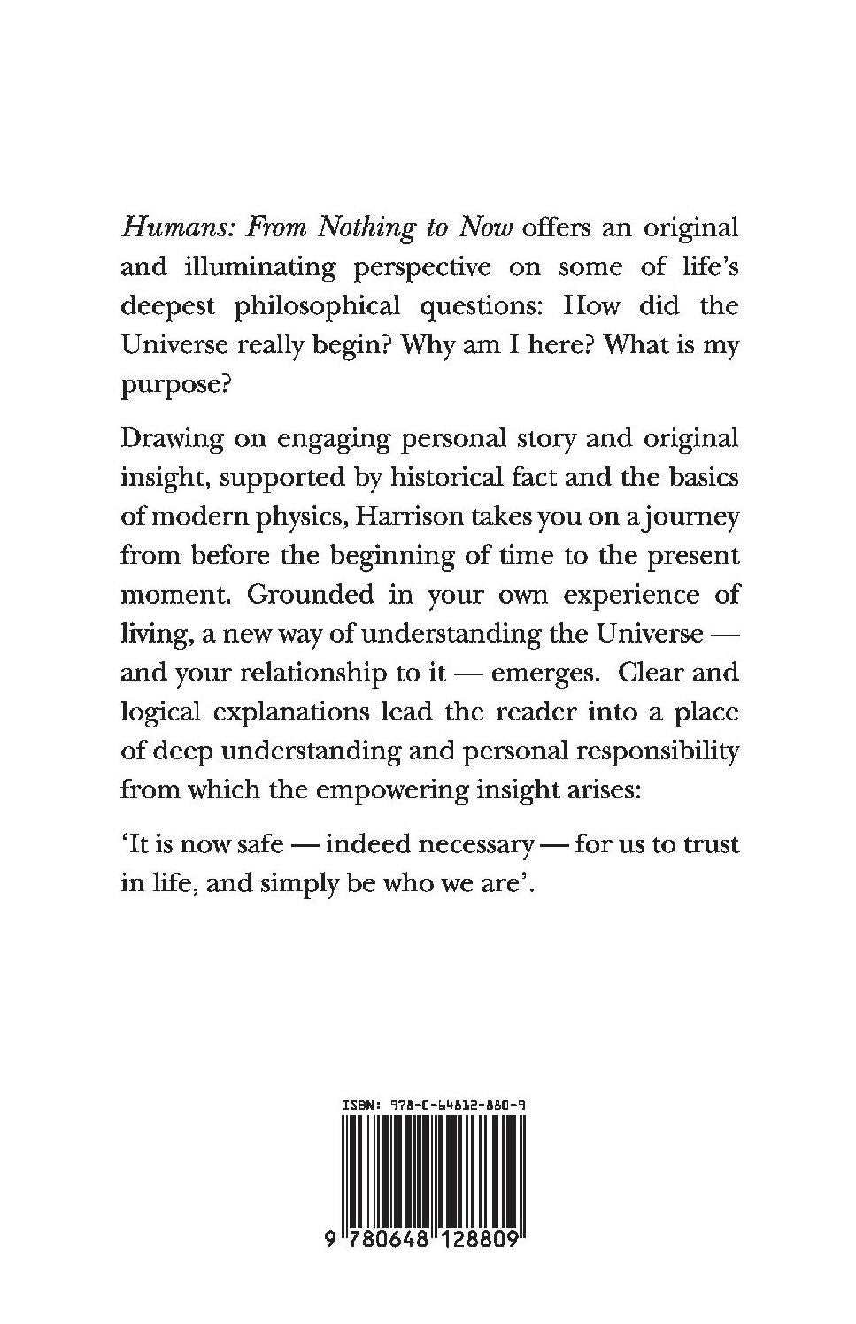 Humans: From Nothing to Now