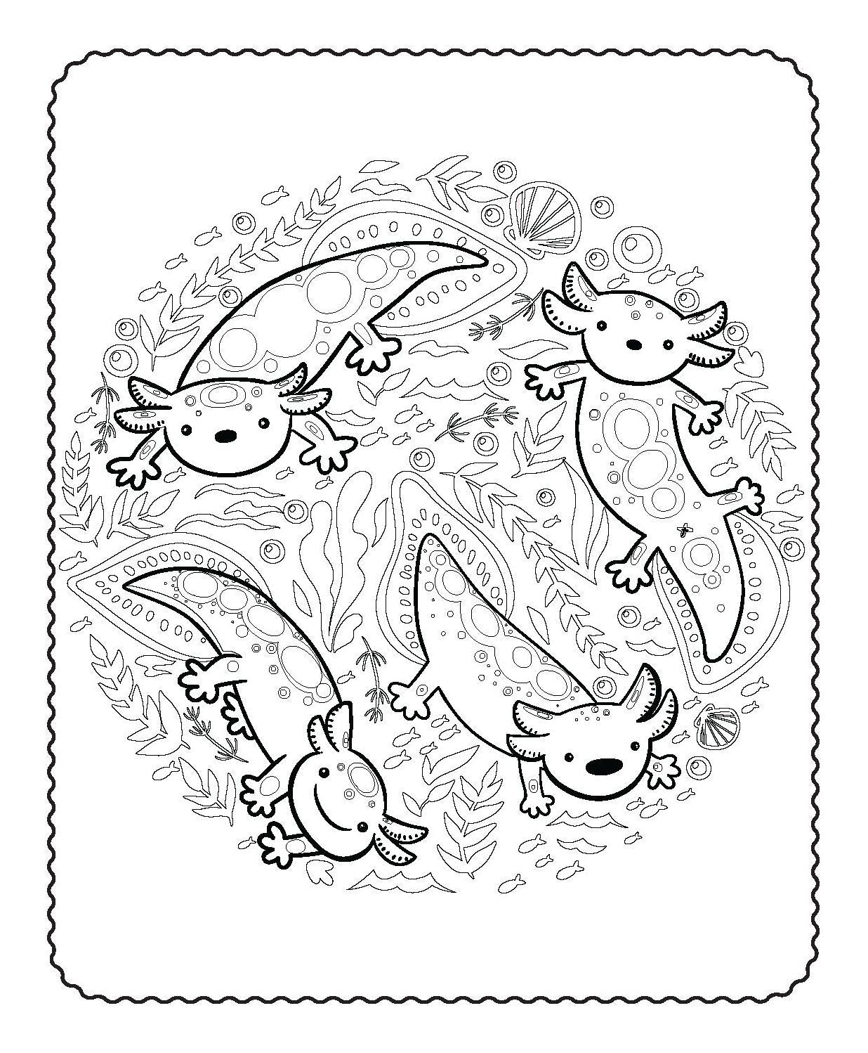 Activity Folder - Axolotl Buddies