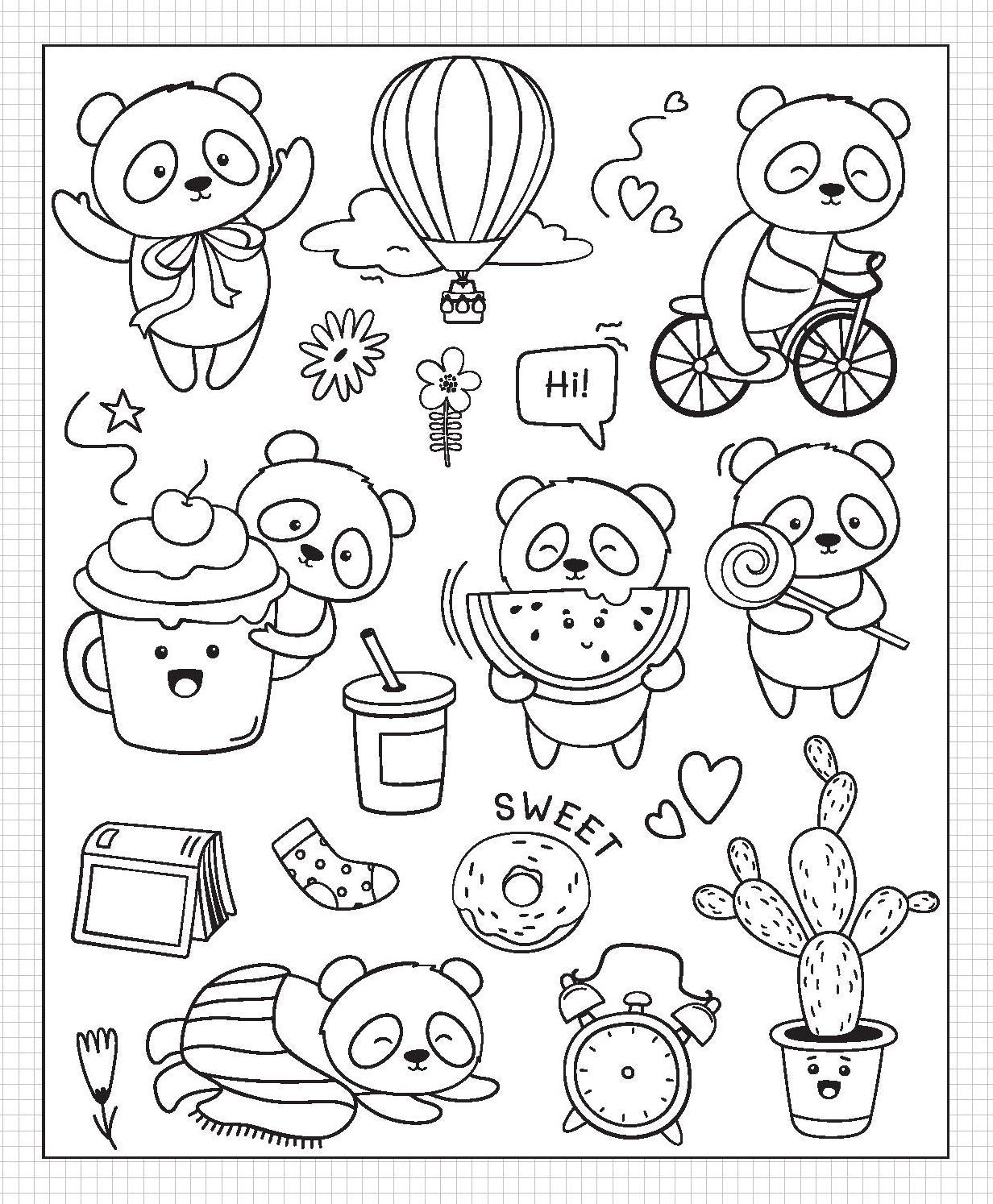 Activity Folder - So Cute! Gel Pens