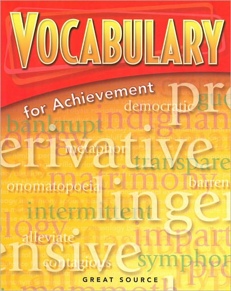 Great Source Vocabulary for Achievement: Student Edition Grade 6 Intro Course 2006