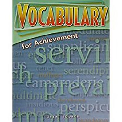 Vocabulary for Achievement: 5th Course