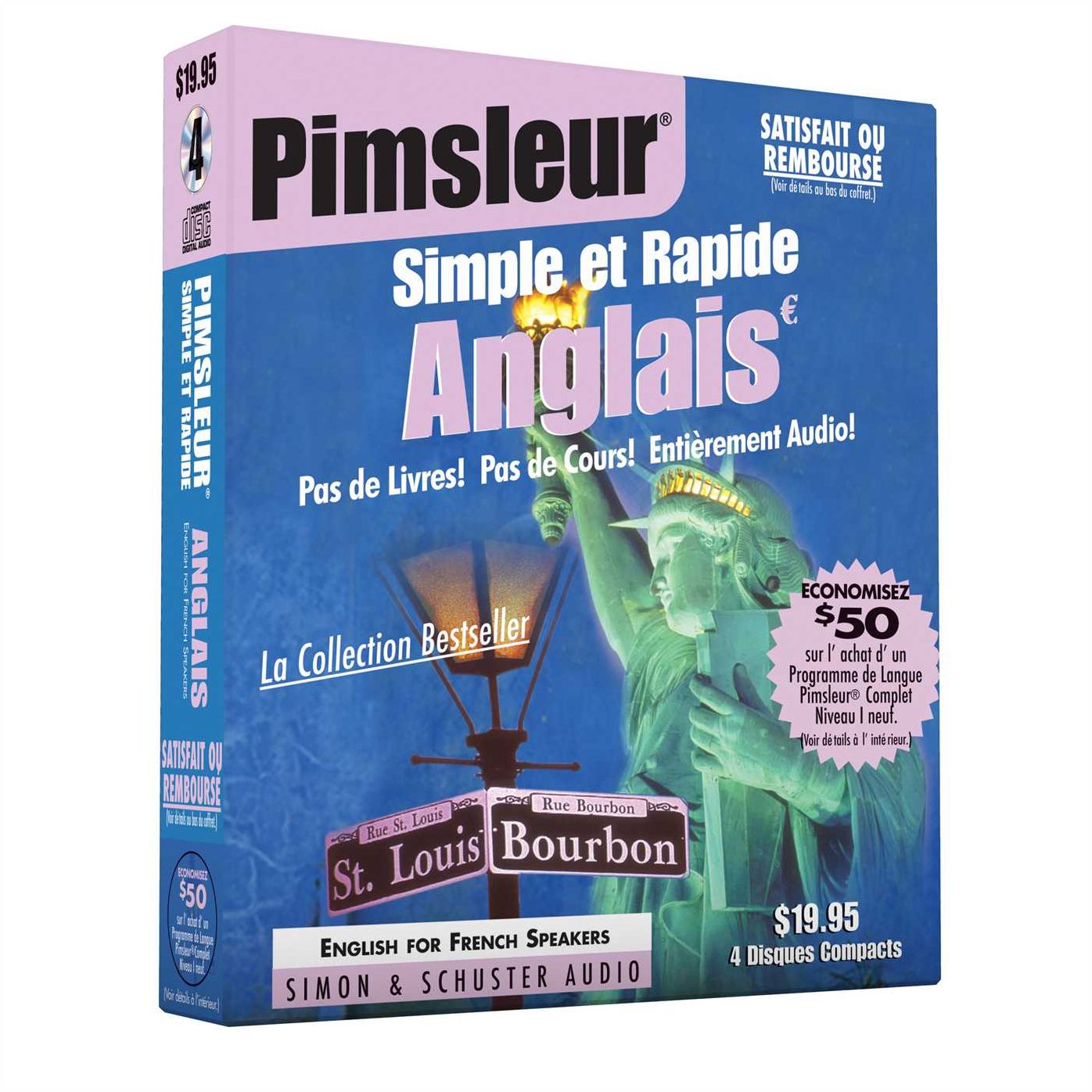 Pimsleur Simple et Rapide Anglais (Quick and Simple English for French Speakers); Audio CD
