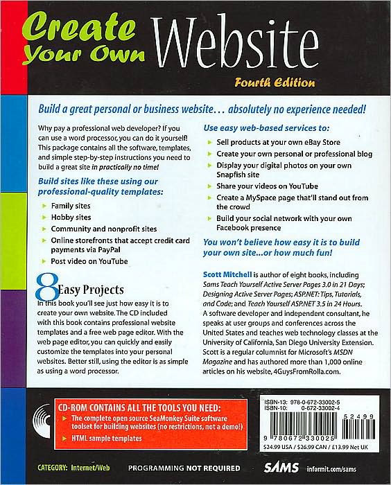 Create Your Own Website: 8 Easy Project in Full Color