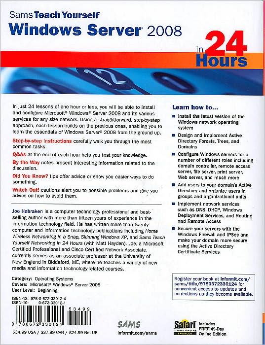 Sams Teach Yourself Windows Server 2008 in 24 Hours (Sams Teach Yourself -- Hours Series)