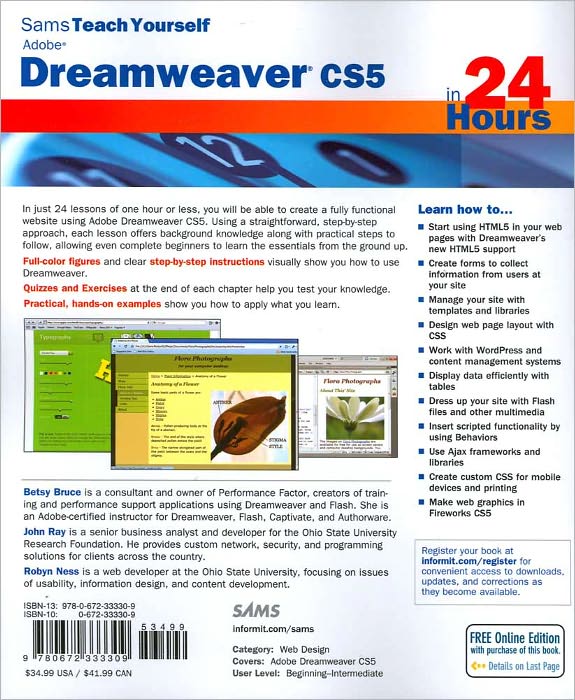Sams Teach Yourself Dreamweaver CS5 in 24 Hours