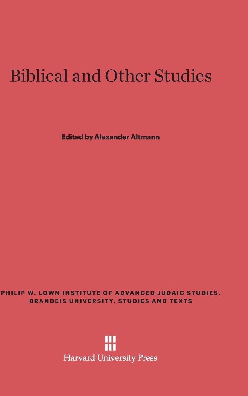 Biblical and Other Studies